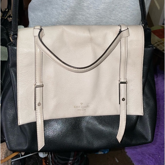Kate Spade Cream & Black Leather bag - Picture 12 of 14